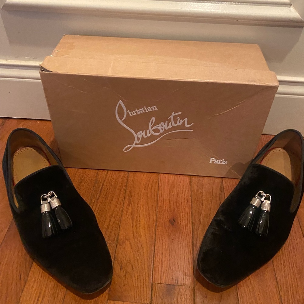 Men’s Christian Louboutin loafers.